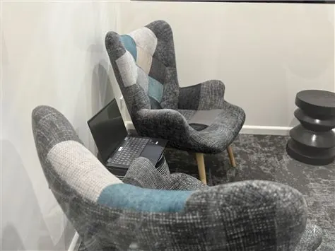A mediation session at a desk